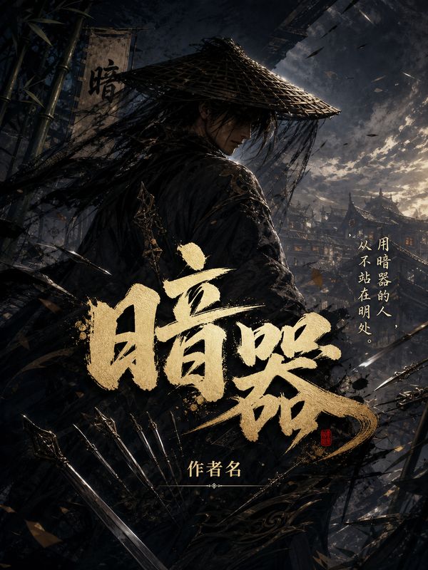 武侠小说封面模板：暗器