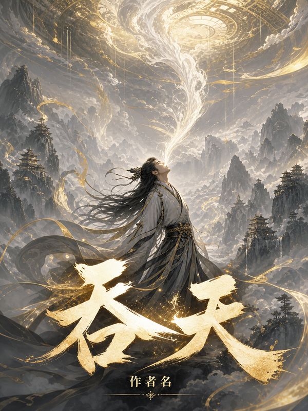 玄幻小说封面模板:吞天