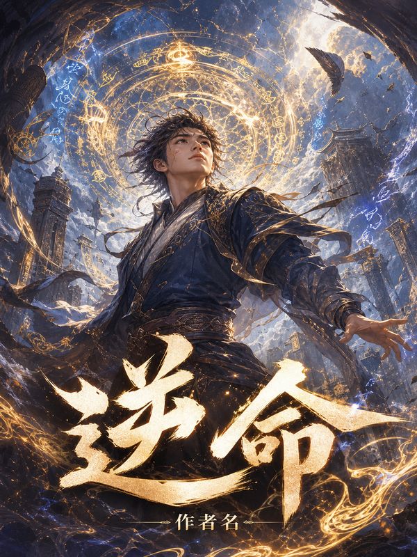 玄幻小说封面模板:逆命
