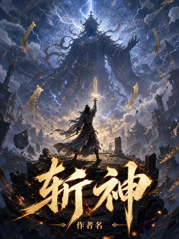 玄幻小说封面模板:斩神
