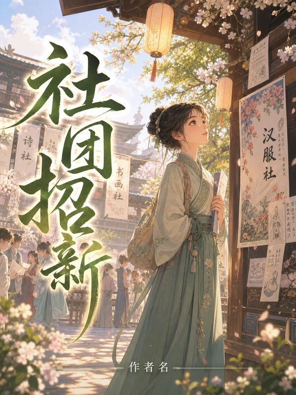 校园小说封面模板：社团招新