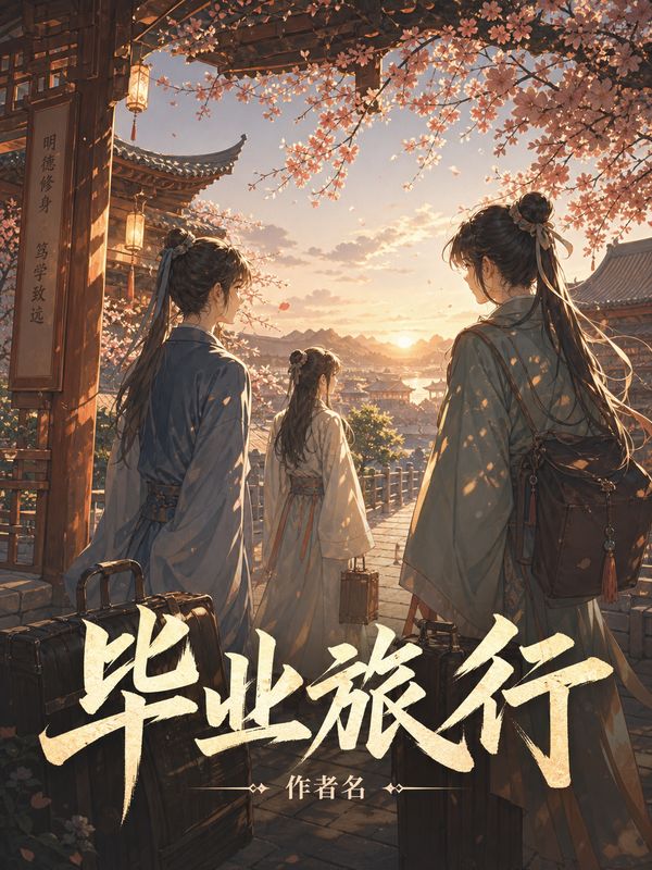校园小说封面模板：毕业旅行
