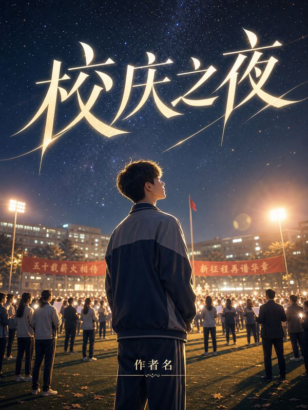 校园小说封面模板：校庆之夜
