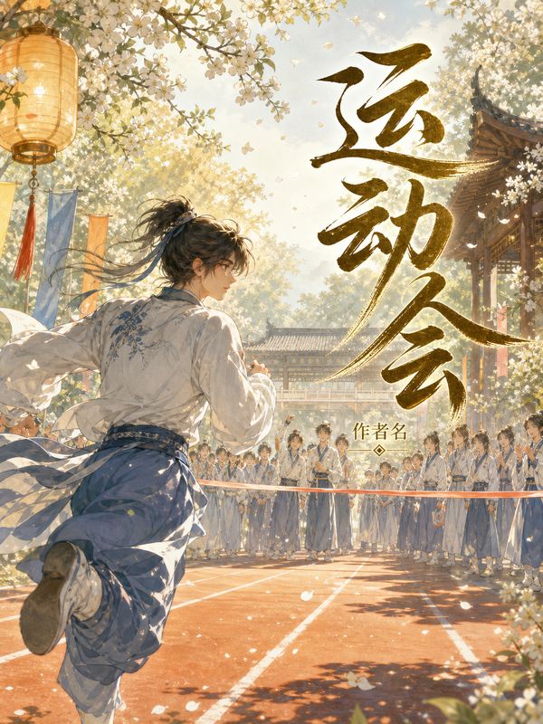 校园小说封面模板：运动会
