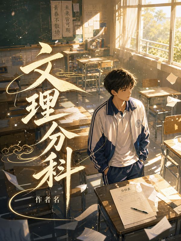 校园小说封面模板：文理分科