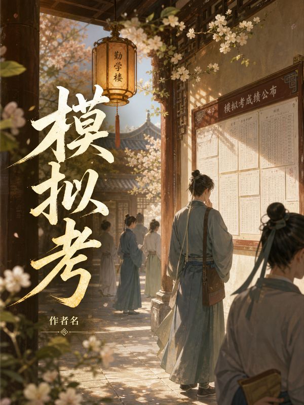 校园小说封面模板：模拟考