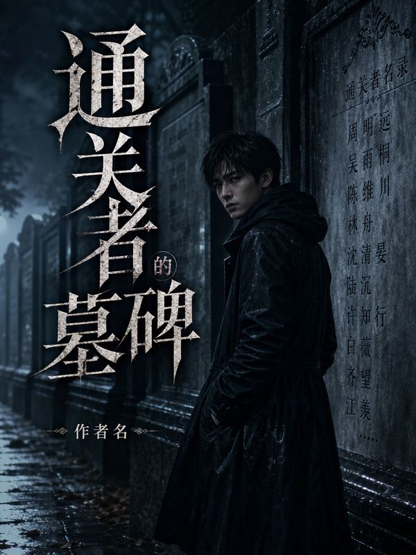 无限流小说封面模板:通关者的墓碑