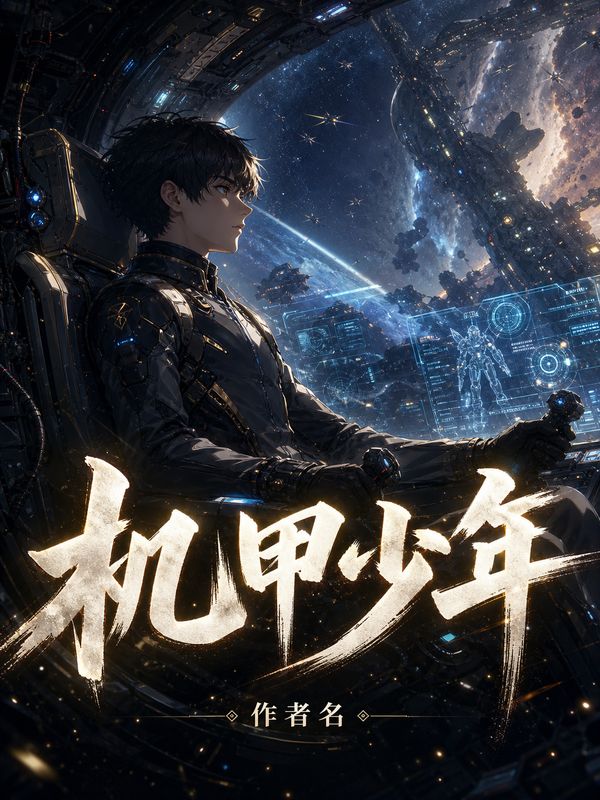 星际小说封面模板:机甲少年
