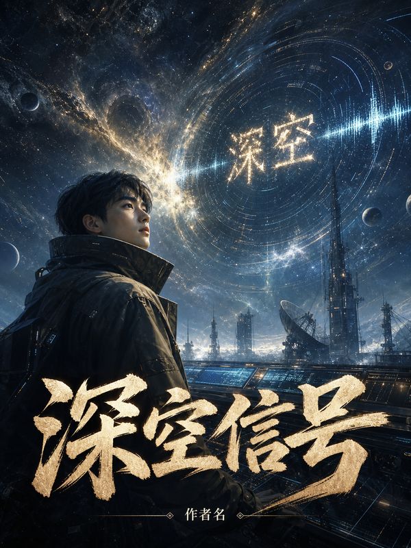 星际小说封面模板:深空信号