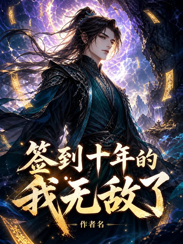 玄幻小说封面模板:签到十年的我无敌了