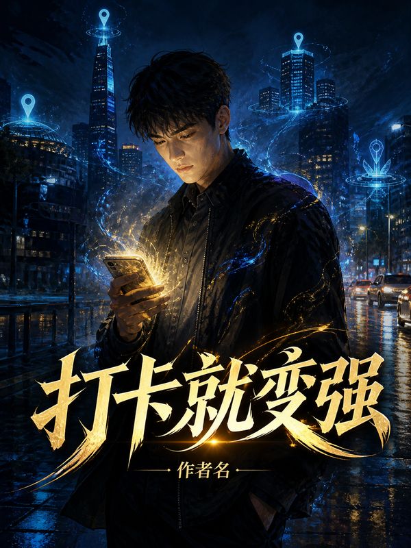 都市小说封面模板:打卡就变强