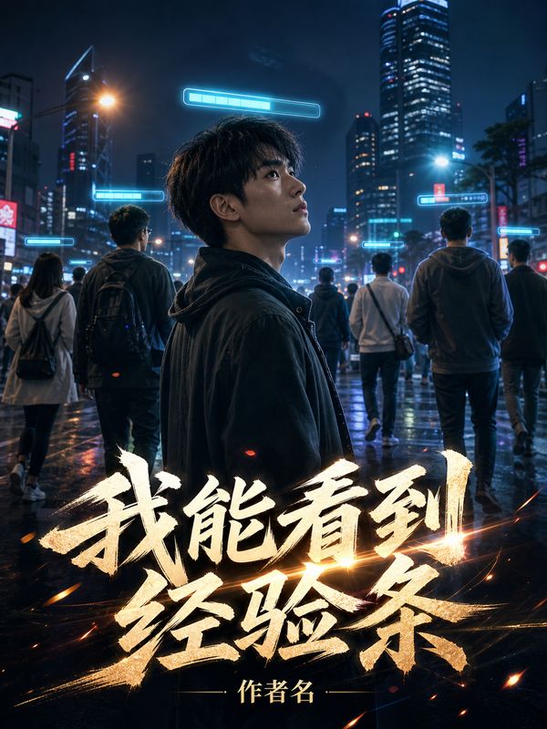 都市小说封面模板:我能看到经验条
