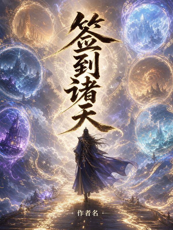 玄幻小说封面模板:签到诸天