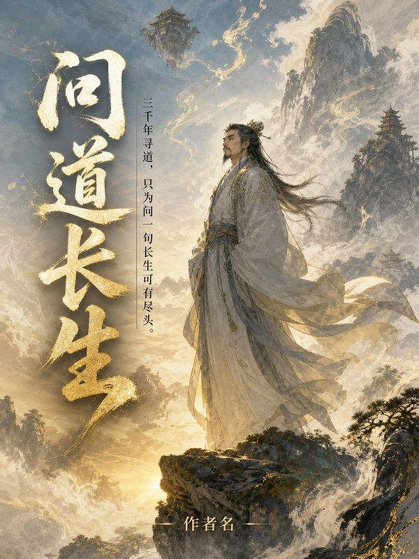 仙侠小说封面模板:问道长生