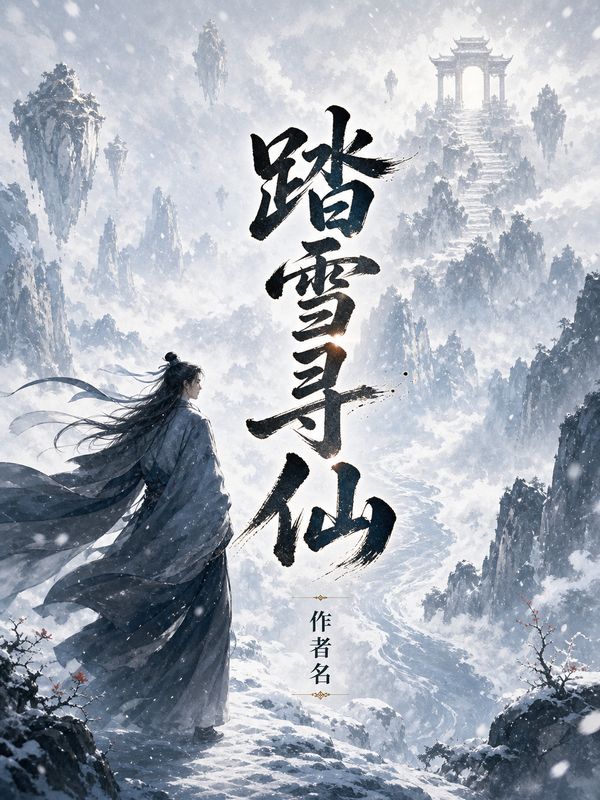 仙侠小说封面模板:踏雪寻仙