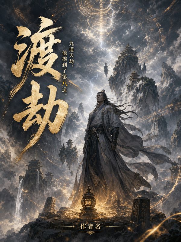仙侠小说封面模板:渡劫