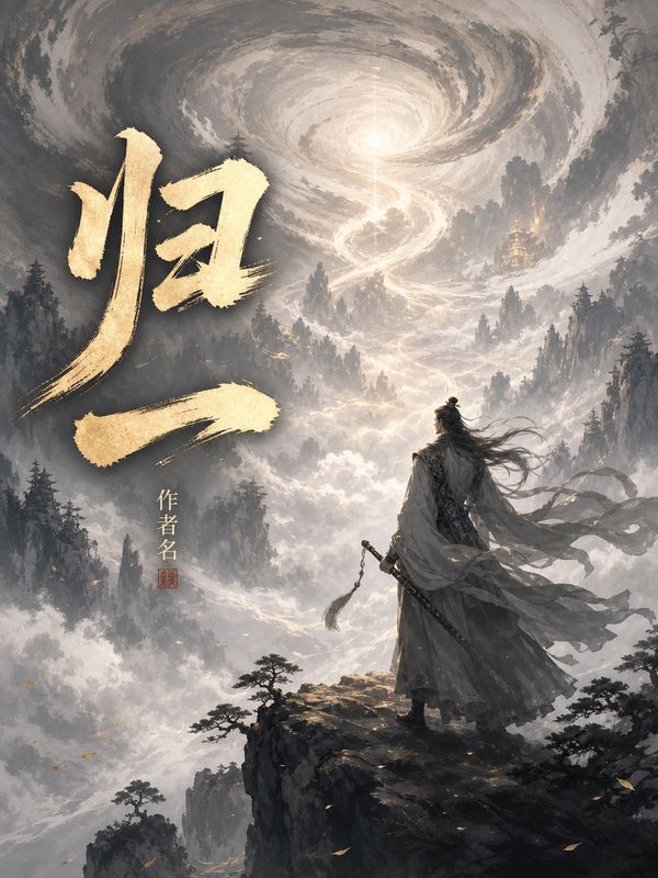 仙侠小说封面模板:归一