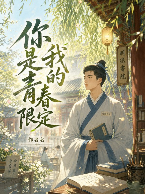 校园小说封面模板：你是我的青春限定