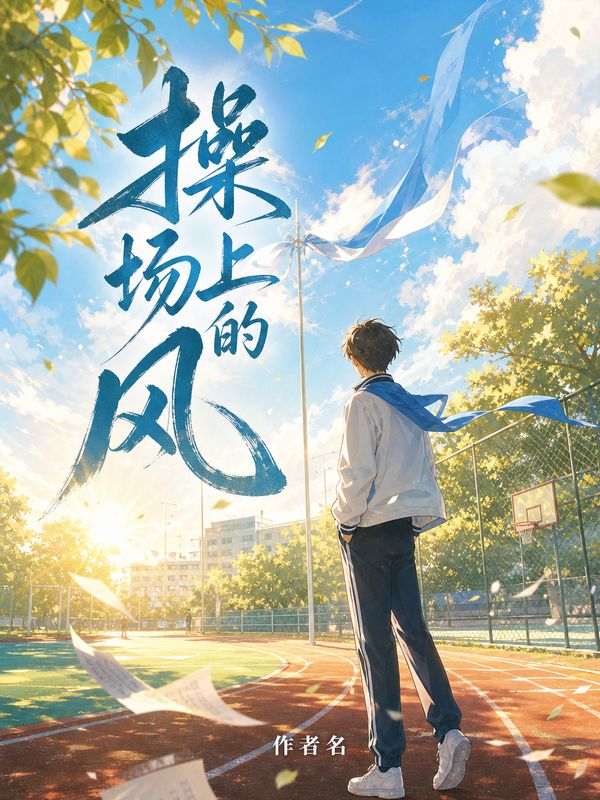 校园小说封面模板：操场上的风