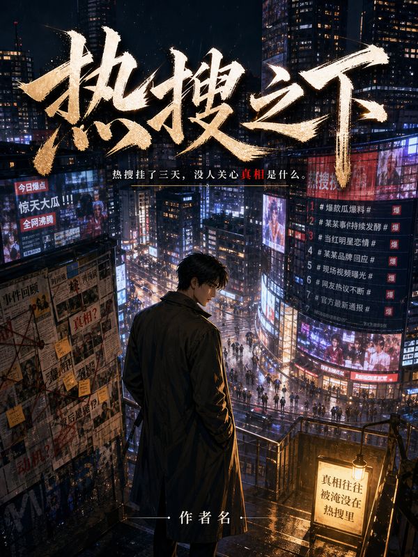 娱乐圈小说封面模板:热搜之下
