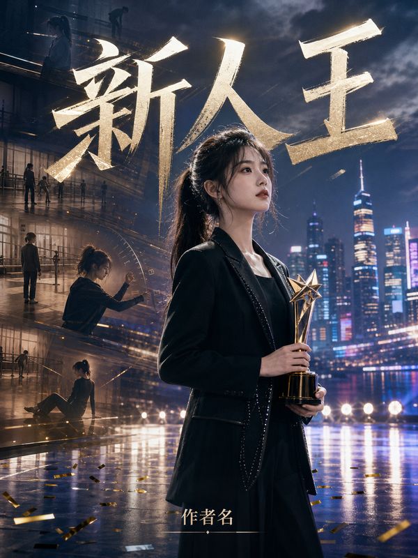 娱乐圈小说封面模板:新人王