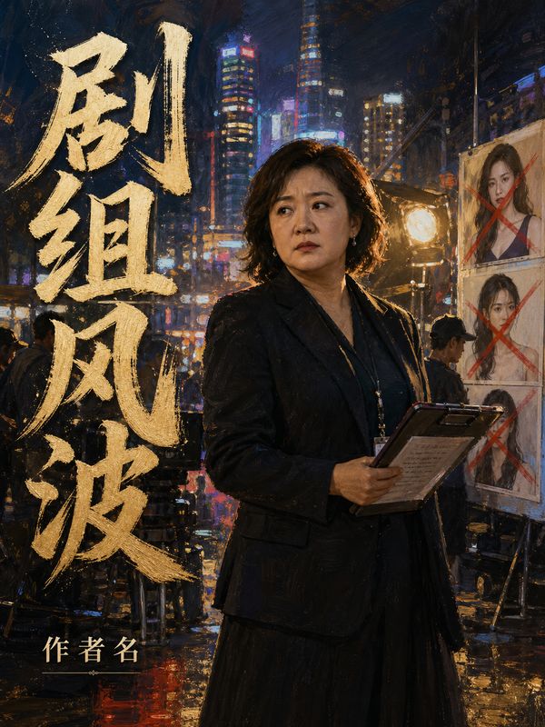 娱乐圈小说封面模板:剧组风波