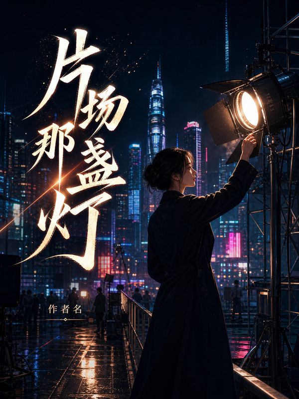 娱乐圈小说封面模板:片场那盏灯