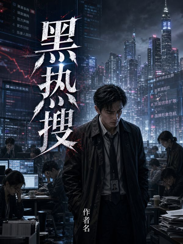 娱乐圈小说封面模板:黑热搜