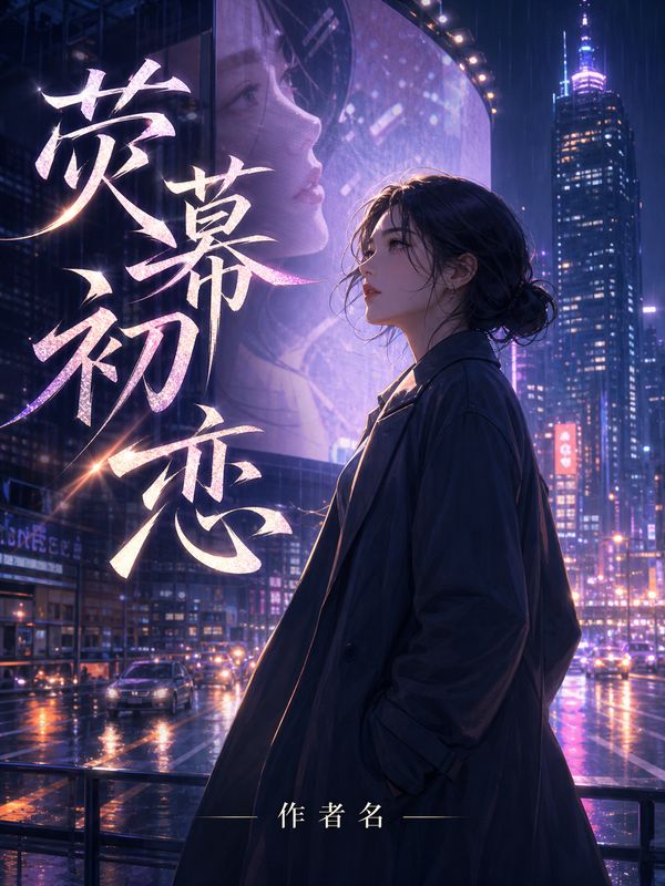 娱乐圈小说封面模板:荧幕初恋