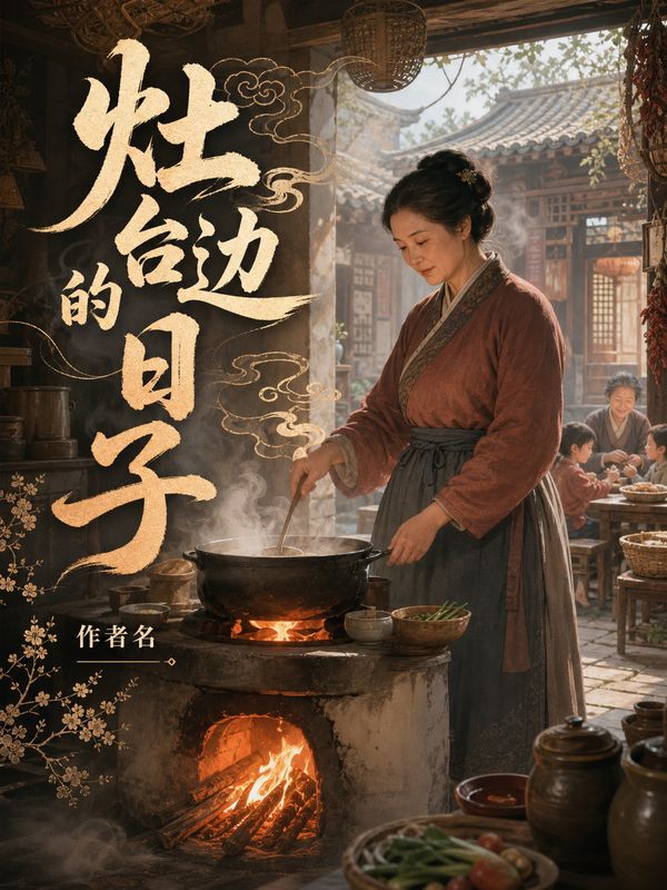 种田小说封面模板:灶台边的日子