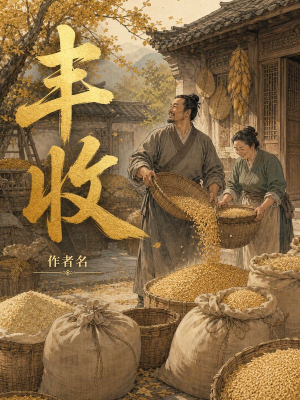 种田小说封面模板:丰收