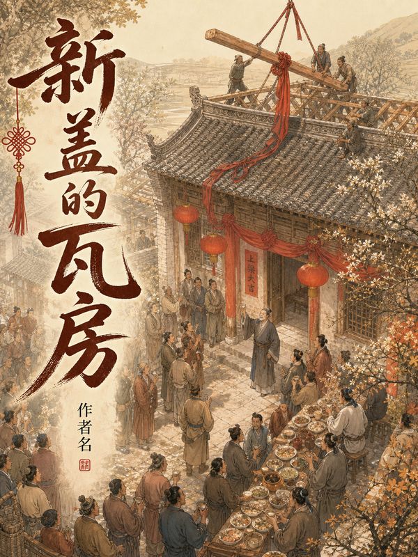 种田小说封面模板:新盖的瓦房