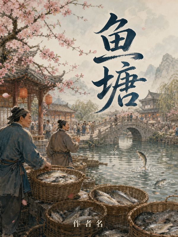 种田小说封面模板:鱼塘